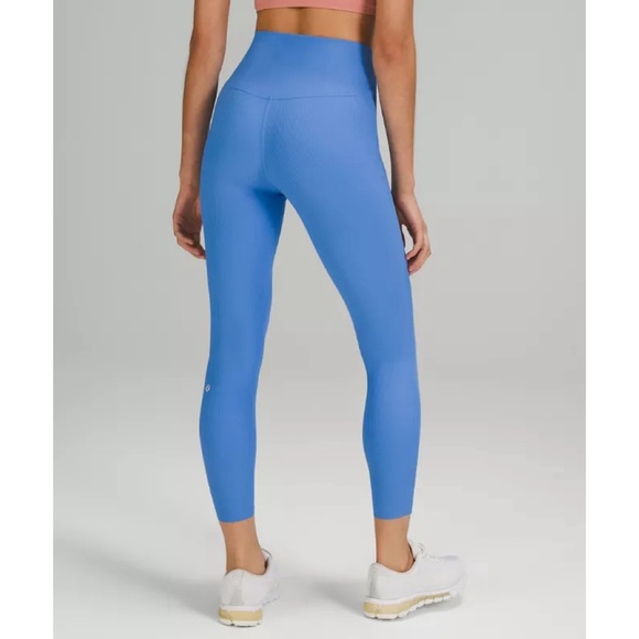Lululemon Base Pace High Rise Ribbed Tight 25" blue nile - Picture 2 of 9